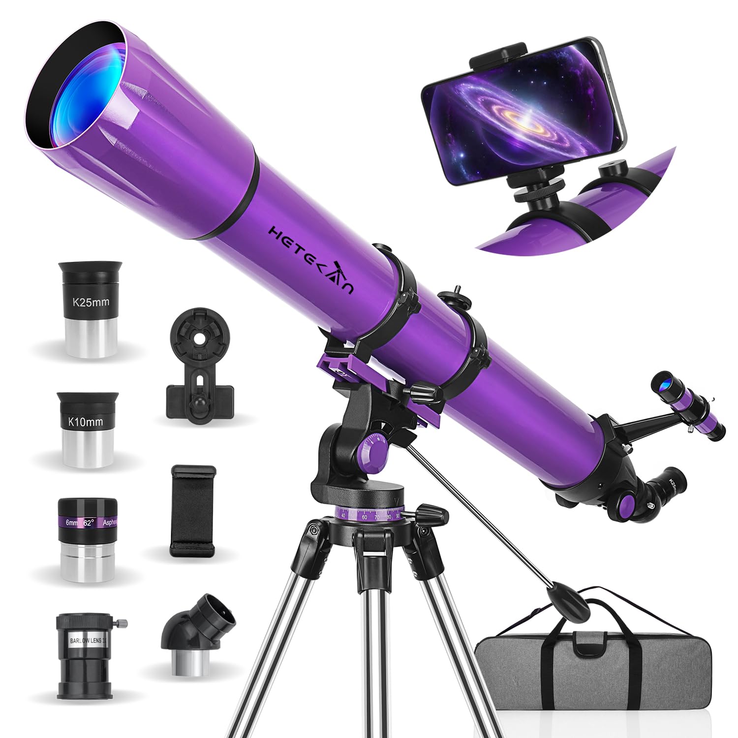 Amazon.com: HETEKAN Telescopio, Telescopio para Adultos de Alta